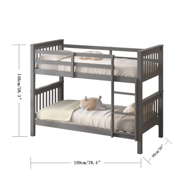 Railed Bunk Bed - Image 3