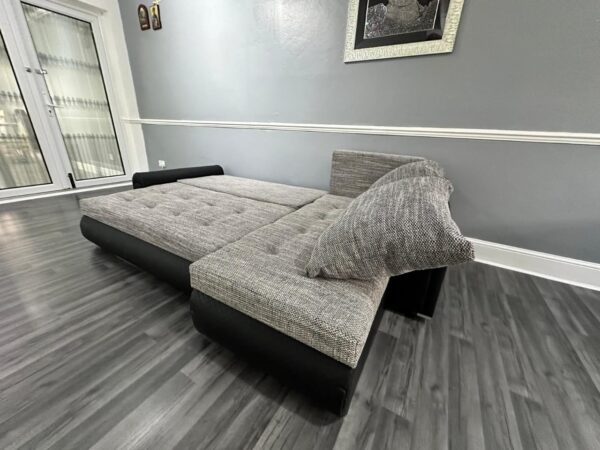 Tweed Corner Sofa Bed